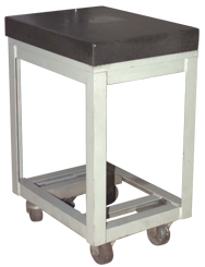 24 x 48" - Surface Plate Stand 0-Ledge with Casters - Sun Tool & Supply