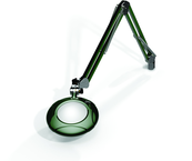 Green-Lite® 5" Racing Green Round LED Magnifier; 43" Reach; Table Edge Clamp - Sun Tool & Supply