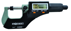 IP40 Electronic Micrometer - 1-2"/50.8mm Range - .00005"/.001mm Resolution - Output S4 Connector - Sun Tool & Supply