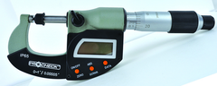 IP65 Electronic Micrometer - 0-1"/24.4mm Range - .00005"/.001mm Resolution - Output S4 Connector (Not IP) - Sun Tool & Supply