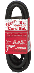 #48-76-4008 - Fits: Most Milwaukee 3-Wire Quik-Lok Cord Sets @ 8' - Replacement Cord - Sun Tool & Supply