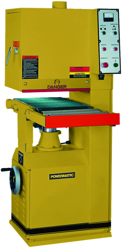 Model 1632 Open End Belt Sander, 5HP, 1Ph, 230V (1/4HP, 1Ph Feed Motor) - Sun Tool & Supply