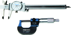 0-1" Outside Micrometer And 0-6" Dial Caliper in Case - Sun Tool & Supply