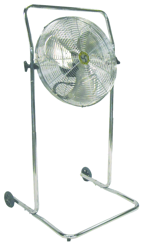 18" High Stand Commercial Pivot Fan - Sun Tool & Supply