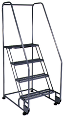 Model 4TR26E4; 4 Steps; 28 x 47'' Base Size - Tilt-N-Roll Ladder - Sun Tool & Supply