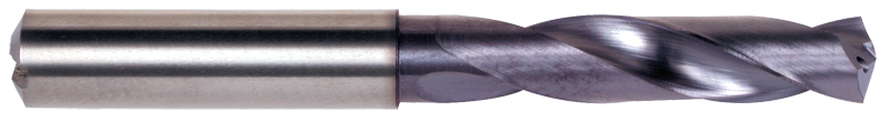 29/64 Dia. - 102mm OALTiAlN Coated-Carbide-Short Length High Performance Drill-Coolant Fed - Sun Tool & Supply