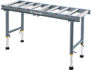 9-Roller Roller Table - #D2271--19" Wide x 65" Long - Sun Tool & Supply