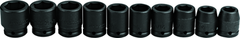 Proto® 3/4" Drive 10 Piece Impact Socket Set - 6 Point - Sun Tool & Supply