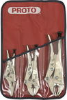 Proto® 3 Piece Locking Pliers Set - Nickel Chrome - Sun Tool & Supply