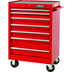 Proto® 440SS 27" Roller Cabinet - 7 Drawer, Red - Sun Tool & Supply