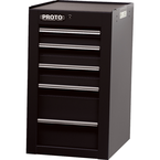 Proto® 450HS Side Cabinet - 5 Drawer, Black - Sun Tool & Supply