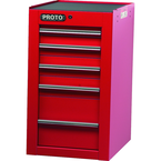 Proto® 450HS Side Cabinet - 5 Drawer, Red - Sun Tool & Supply