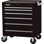 Proto® 450HS 34" Roller Cabinet - 6 Drawer, Black - Sun Tool & Supply