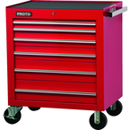 Proto® 450HS 34" Roller Cabinet - 6 Drawer, Red - Sun Tool & Supply