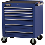 Proto® 450HS 34" Roller Cabinet - 7 Drawer, Blue - Sun Tool & Supply