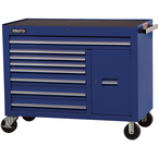 Proto® 450HS 50" Workstation - 8 Drawer & 2 Shelves, Blue - Sun Tool & Supply