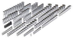 Proto® 1/4", 3/8", & 1/2" Drive 205 Piece Socket Set- 6, 8, and 12 Point - Sun Tool & Supply