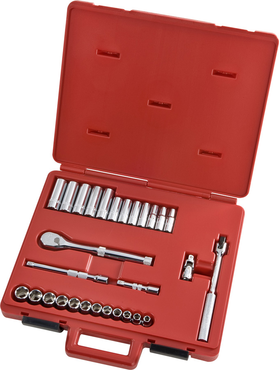 Proto® 3/8" Drive 29 Piece Metric Socket, Combination Set - 6 Point - Sun Tool & Supply