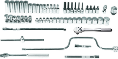 Proto® 3/8" Drive 57 Piece Metric Socket Set - 12 Point - Tools Only - Sun Tool & Supply