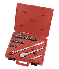 Proto® 1/2" Drive 18 Piece Socket Set - 12 Point - Sun Tool & Supply