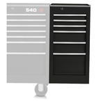 Proto® 440SS Side Cabinet - 6 Drawer, Black - Sun Tool & Supply