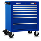 Proto® 550S 34" Roller Cabinet - 7 Drawer, Gloss Blue - Sun Tool & Supply