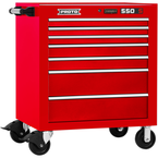 Proto® 550S 34" Roller Cabinet - 7 Drawer, Gloss Red - Sun Tool & Supply