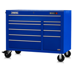 Proto® 550E 50" Power Workstation - 10 Drawer, Gloss Blue - Sun Tool & Supply