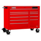 Proto® 550E 50" Front Facing Power Workstation w/ USB - 10 Drawer, Gloss Red - Sun Tool & Supply