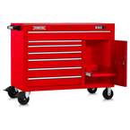 Proto® 550S 50" Workstation - 7 Drawer & 1 Shelf, Gloss Red - Sun Tool & Supply