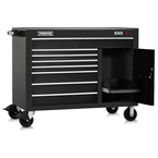 Proto® 550S 50" Workstation - 8 Drawer & 1 Shelf, Gloss Black - Sun Tool & Supply