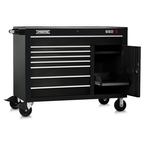 Proto® 550S 50" Workstation - 8 Drawer & 2 Shelves, Gloss Black - Sun Tool & Supply