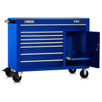 Proto® 550S 50" Workstation - 8 Drawer & 1 Shelf, Gloss Blue - Sun Tool & Supply