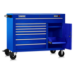 Proto® 550S 50" Workstation - 8 Drawer & 2 Shelves, Gloss Blue - Sun Tool & Supply