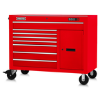 Proto® 550S 50" Workstation - 8 Drawer & 2 Shelves, Gloss Red - Sun Tool & Supply