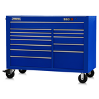 Proto® 550S 57" Workstation - 13 Drawer, Gloss Blue - Sun Tool & Supply