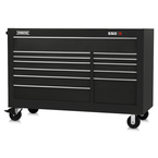 Proto® 550S 66" Workstation - 12 Drawer, Gloss Black - Sun Tool & Supply