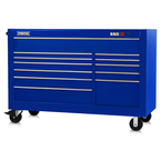 Proto® 550S 66" Workstation - 12 Drawer, Gloss Blue - Sun Tool & Supply