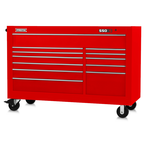 Proto® 550S 66" Workstation - 12 Drawer, Gloss Red - Sun Tool & Supply