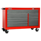 Proto® 550S 66" Workstation - 12 Drawer, Safety Red and Gray - Sun Tool & Supply