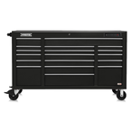 Proto® 550E 67" Power Workstation - 18 Drawer, Gloss Black - Sun Tool & Supply