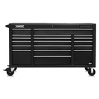 Proto® 550E 67" Front Facing Power Workstation w/ USB - 18 Drawer, Dual Black - Sun Tool & Supply