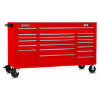 Proto® 550S 67" Workstation - 20 Drawer, Gloss Red - Sun Tool & Supply