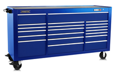 Proto® 550S 78" Workstation - 20 Drawer, Gloss Blue - Sun Tool & Supply