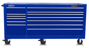 Proto® 550S 88" Workstation - 13 Drawer, Gloss Blue - Sun Tool & Supply