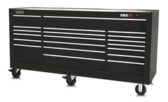 Proto® 550S 88" Workstation - 18 Drawer, Gloss Black - Sun Tool & Supply