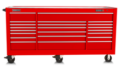 Proto® 550S 88" Workstation - 22 Drawer, Gloss Red - Sun Tool & Supply