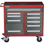 Proto® 560S 45" Workstation- 10 Drawer- Safety Red & Gray - Sun Tool & Supply