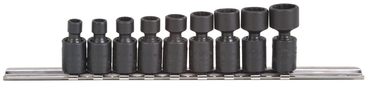 Proto® 1/4" Drive 9 Piece Metric Universal Impact Socket Set - 12 Point - Sun Tool & Supply