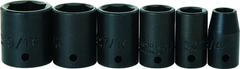 Proto® 1/4" Drive 6 Piece Impact Socket Set - 6 Point - Sun Tool & Supply